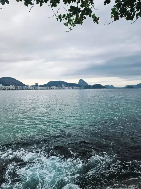 Vista da orla de Copacabana, do Forte.