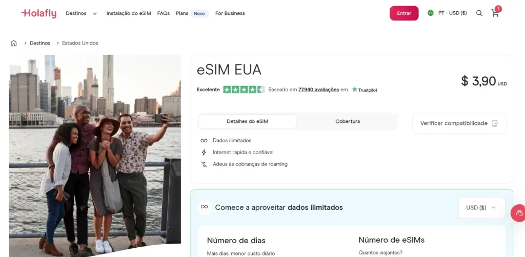 Holafly EUA vale a pena? Minha experiência de uso nos Estados Unidos